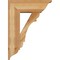 Ekena Millwork Olympic Traditional Rough Sawn Bracket w/ Offset Brace, Western Red Cedar, 8"W x 22"D x 30"H BKT0806X22X30OLY01RWR - alternate 3